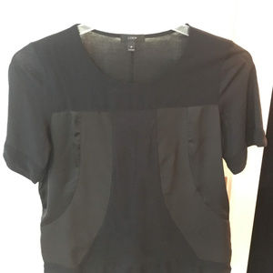 J. CREW: Black s/s t-shirt, sz M